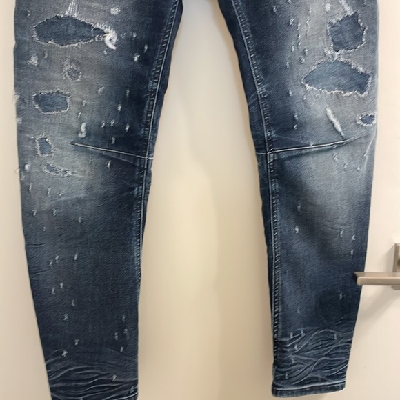 Diesel Fayza -Ne Denim + Sweatpants. With Rose gold hardware. - Picture 6 of 12